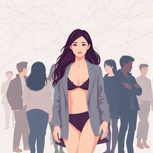 模拟贴吧交流界面的用户头像互动示意图