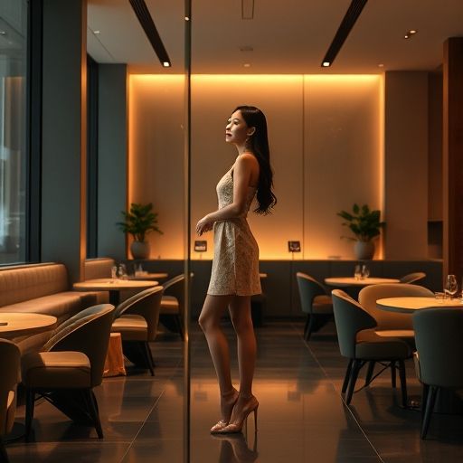 深圳高端喝茶会所内部场景，现代简约风格