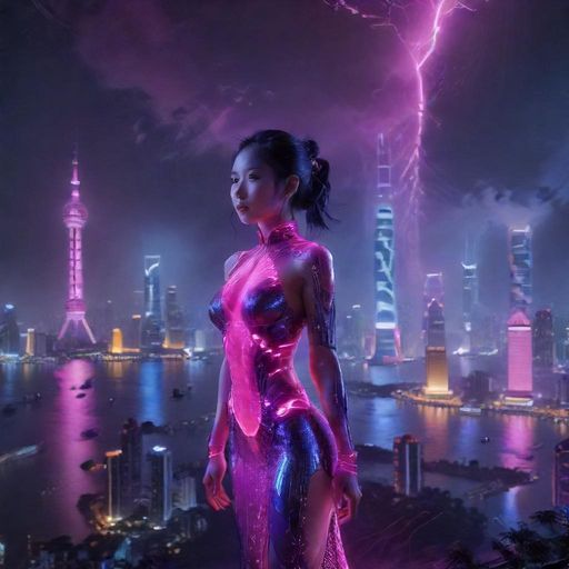 珠江夜景灯光璀璨
