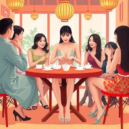 茶桌旁的欢笑拉近彼此距离