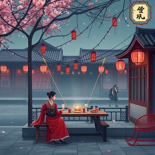 茶馆内朋友畅聊的温馨场景