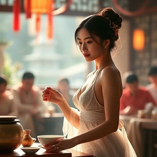茶艺表演的现场精彩瞬间