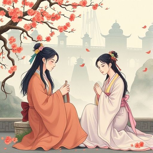 茶艺师微笑为顾客介绍茶叶的画面