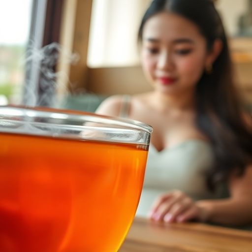 茶汤清亮，散发淡淡香气
