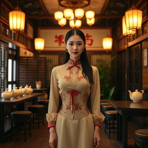 老字号茶肆的温暖氛围