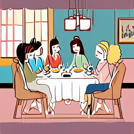好友围坐，茶香弥漫，笑声不断