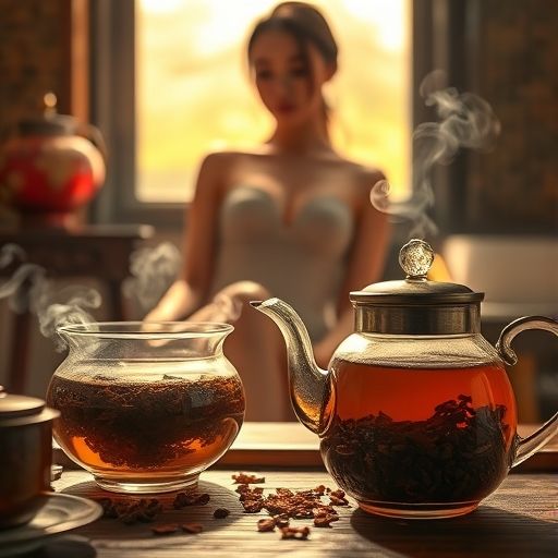 茶艺师冲泡凤凰单枞的细节画面