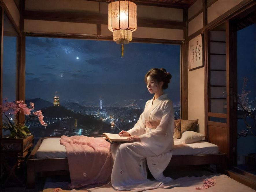 深圳高端私密会所内部奢华装饰，展现现代都市夜景下的休闲氛围