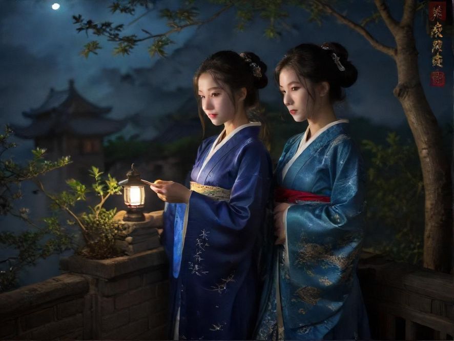 深圳龙华夜场茶社俯瞰场景