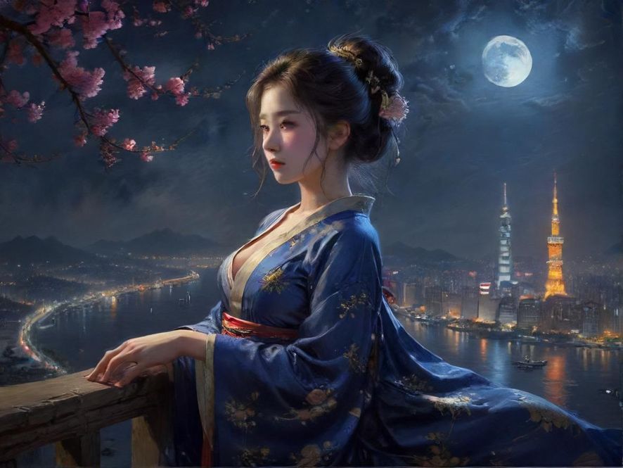 温州城市夜景，高楼林立，霓虹灯闪烁，展现都市活力。