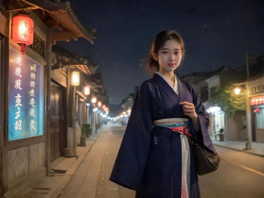 城市夜景娱乐区