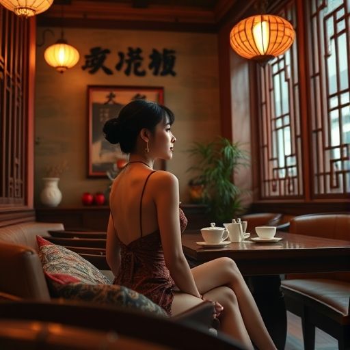 上海茶社复古茶艺包厢
