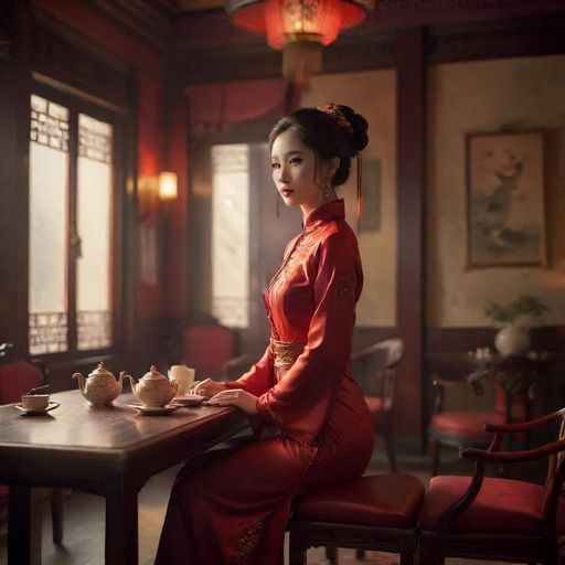 广佛会所茶室氛围图