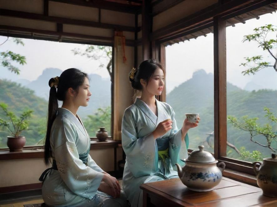 广州隐藏茶社温馨内景