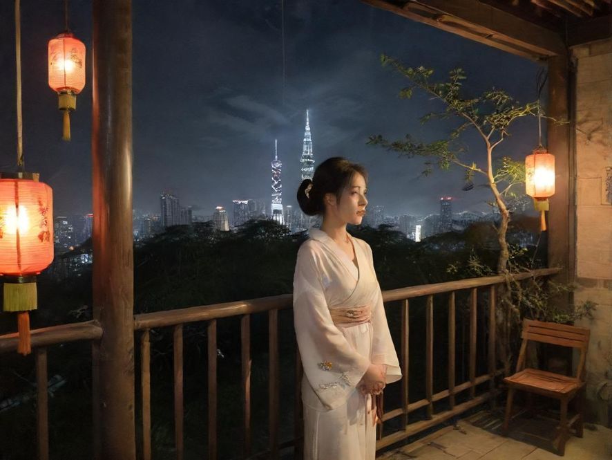 夜场会所大厅豪华一角