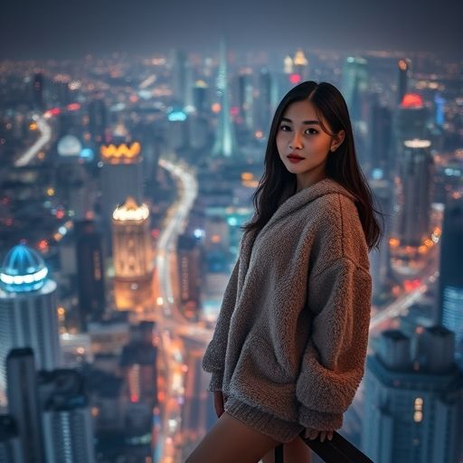 广州夜景流光溢彩