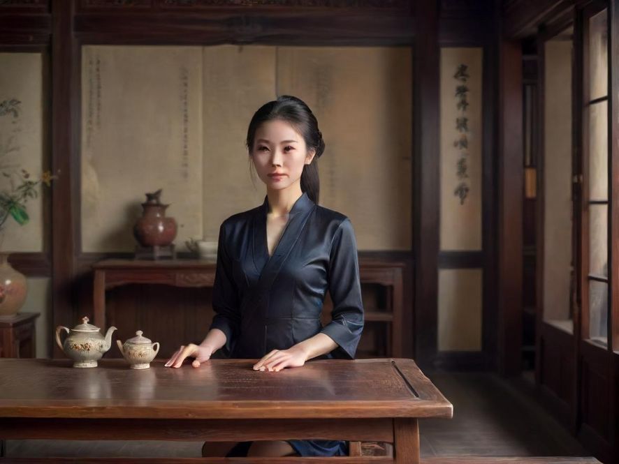 南京隐藏茶社复古室内环境