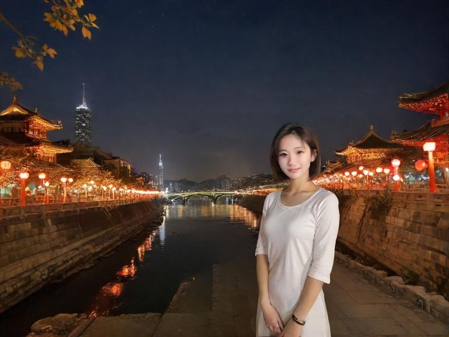 一张照片展示了现代休闲会所的入口，广角镜头捕捉了其宽敞和灯火通明的特点，整体色调温暖，背景是模糊的城市夜景，营造出一种邀请和放松的氛围。