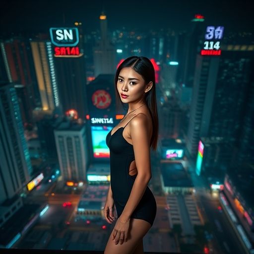 广州夜场会所都市夜景