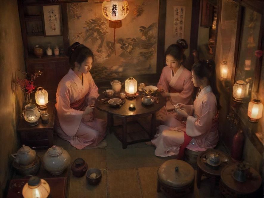 广州喝茶场景温馨茶室