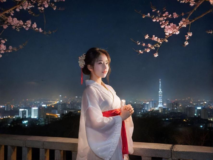 广佛深夜场会所夜晚外景灯光效果