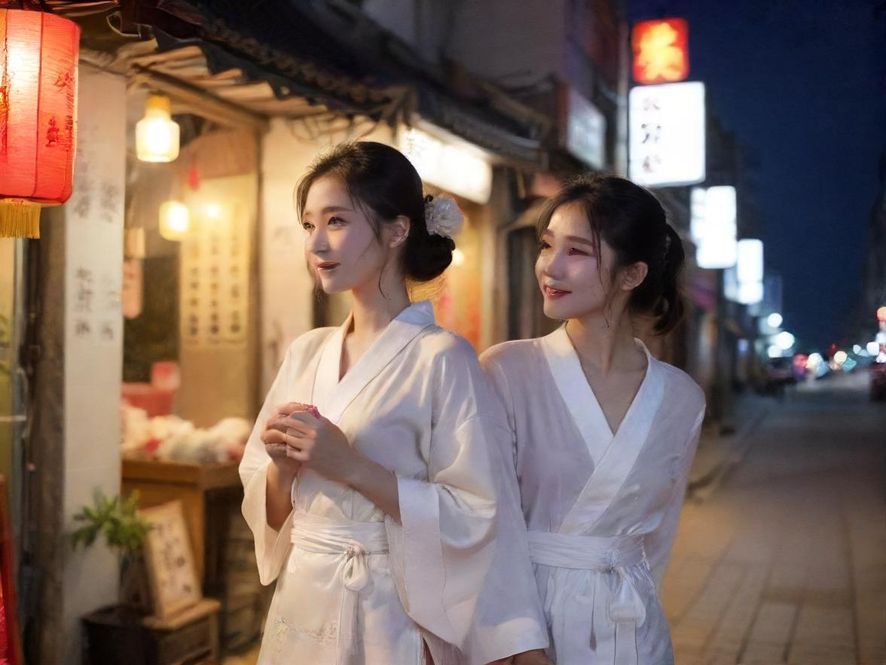 深圳夜场的炫目灯光与人群