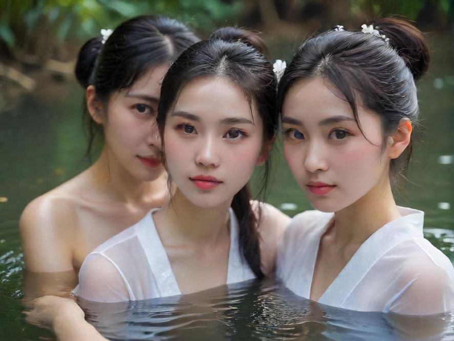 水療池水波纹特写
