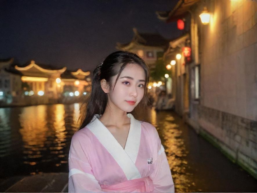 城市夜晚小巷