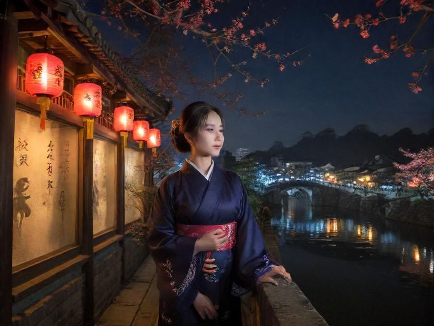 都市夜色中的一扇窗户，透出温暖的光