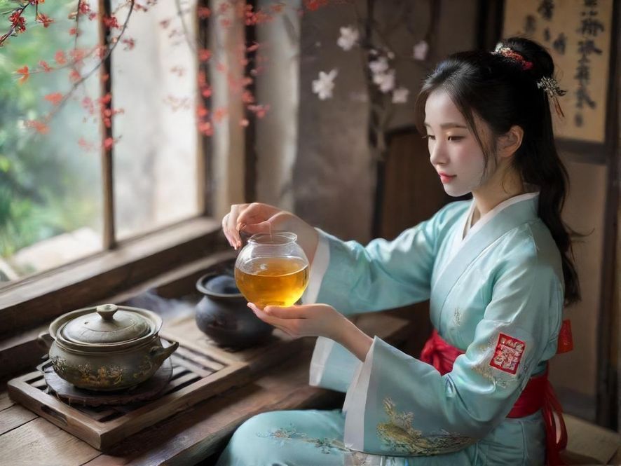 一个安静舒适的休闲品茶环境