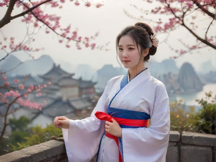 一个象征网络社区交流的抽象场景