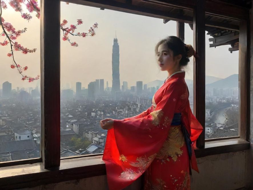 广州街头一栋普通住宅楼的入口