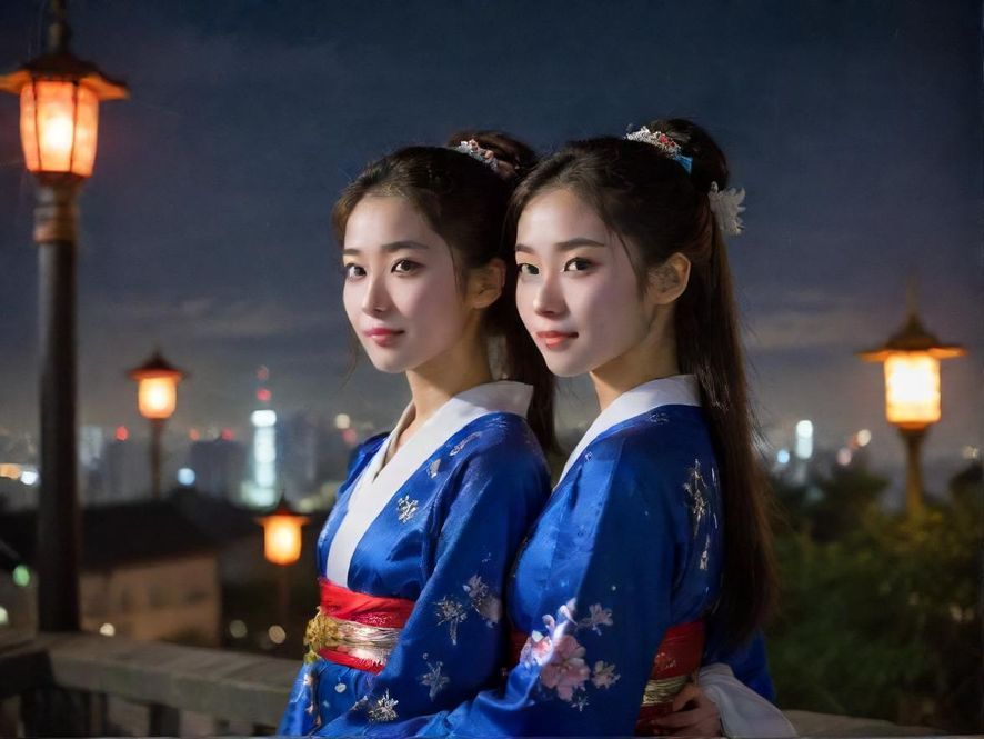 广州繁华的夜景