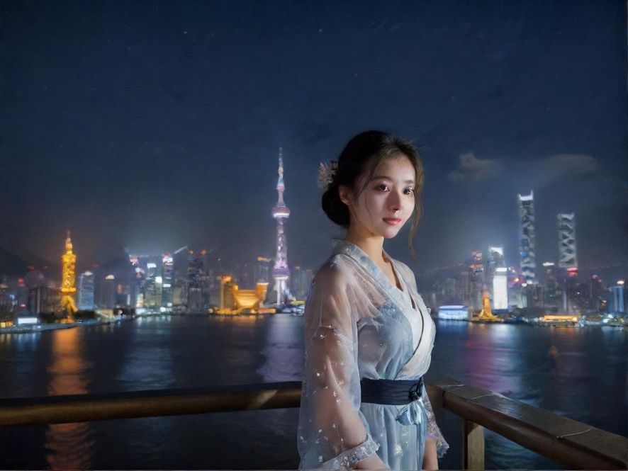 上海普陀夜景