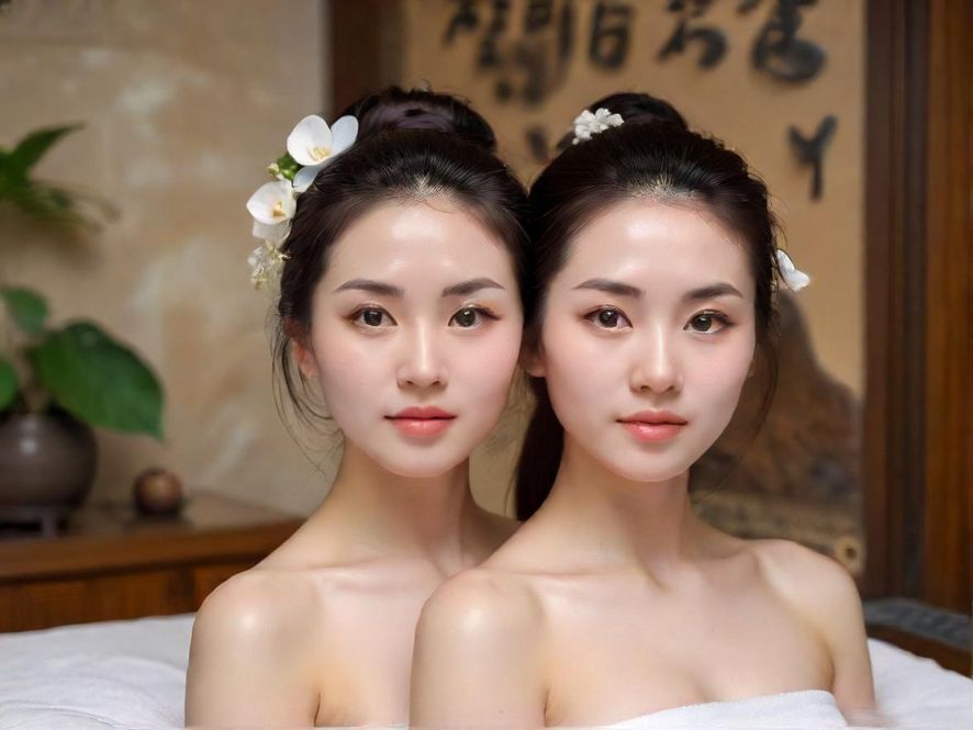 私人SPA房间，舒适大床，柔和灯光，营造宁静与放松的氛围。