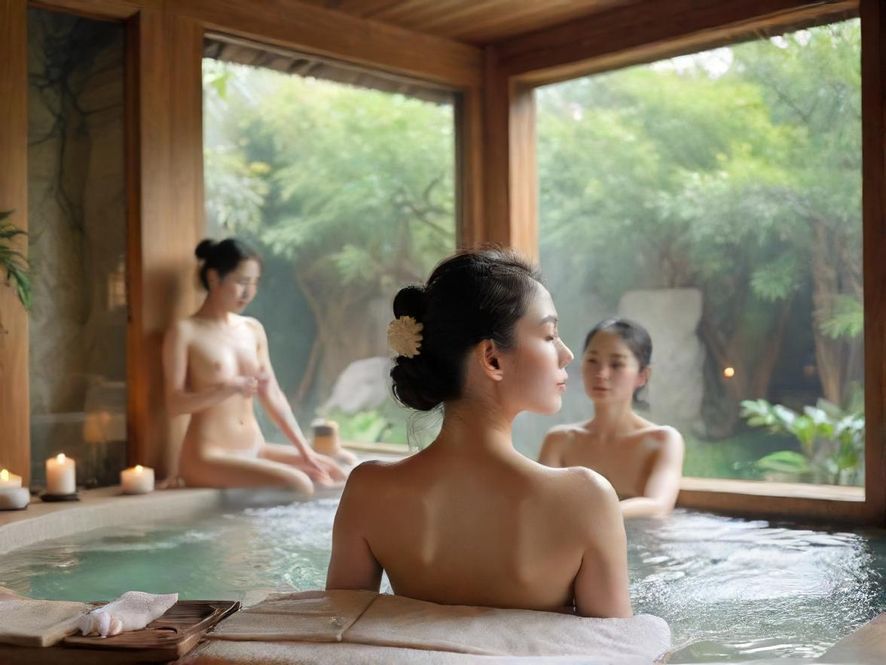 现代桑拿spa会所内景