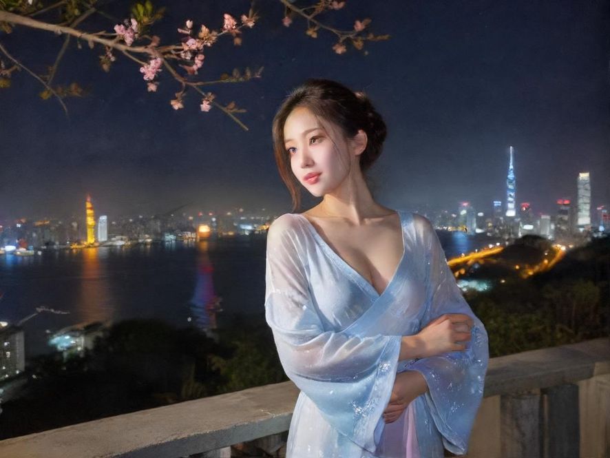 广州夜场会所霓虹灯入口夜景