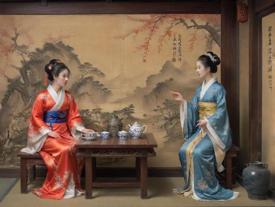 广州茶艺表演现场实拍
