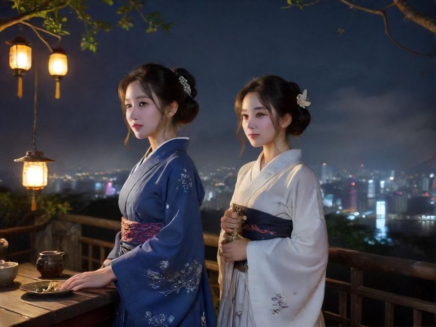 深圳高端茶会所夜景外观
