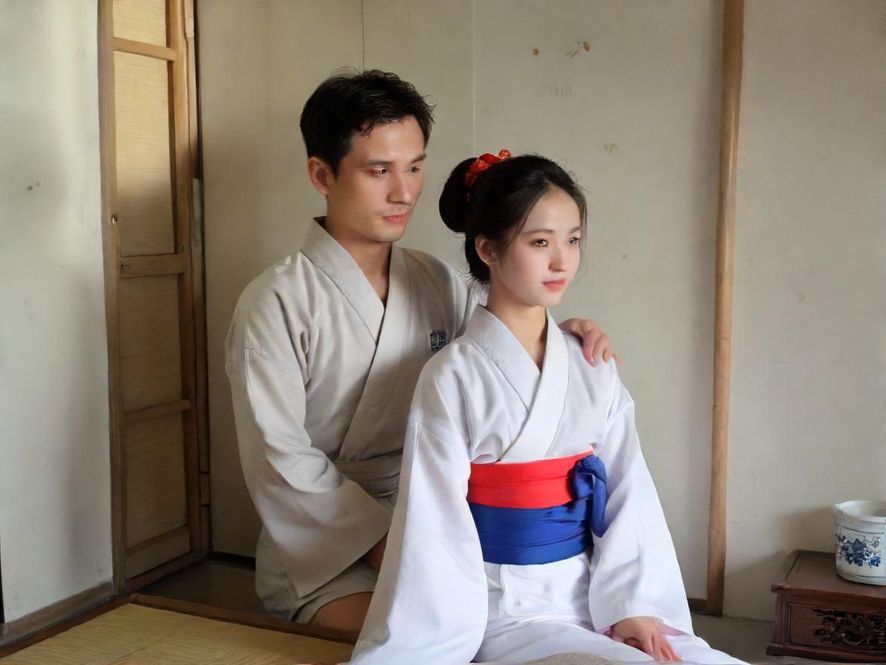 一个男子正在沙发上滑动手机，屏幕上显示着休闲娱乐场所列表