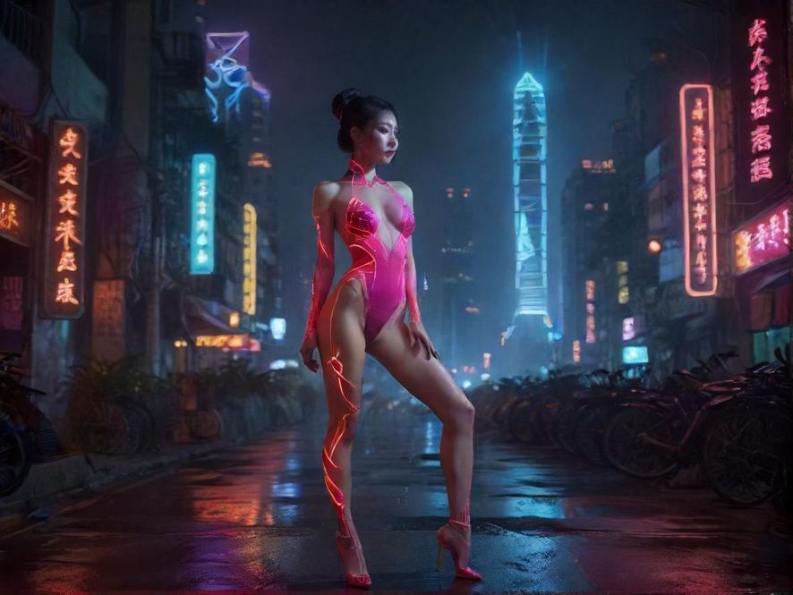 广州夜色下的休闲娱乐场所