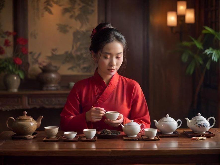 深圳喝茶外卖茶艺师服务场景