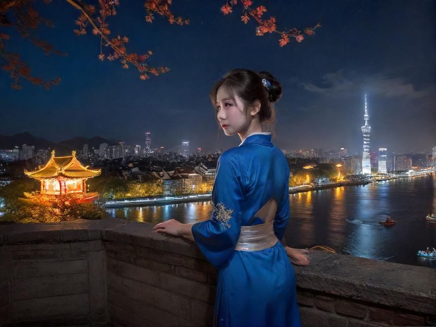 广州夜场会所夜景实拍图
