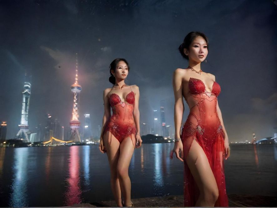 广佛夜色下的休闲场所氛围