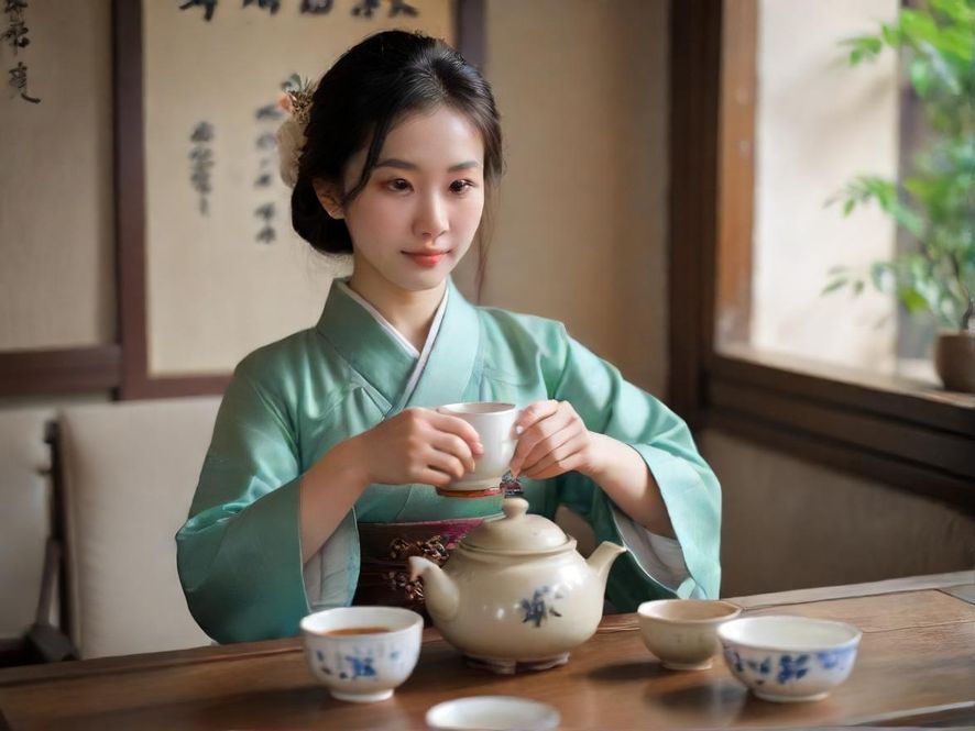 高端会所精致茶具