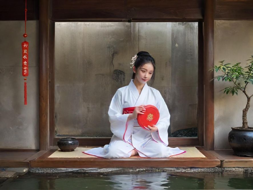 水疗师在私密理疗室中为顾客进行背部按摩，光影唯美