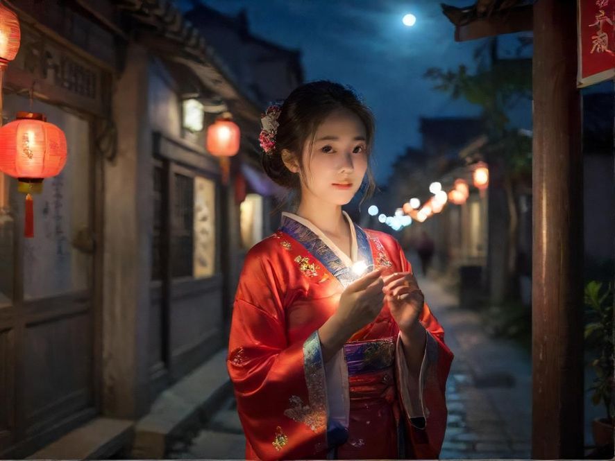 夜晚的休闲会所入口