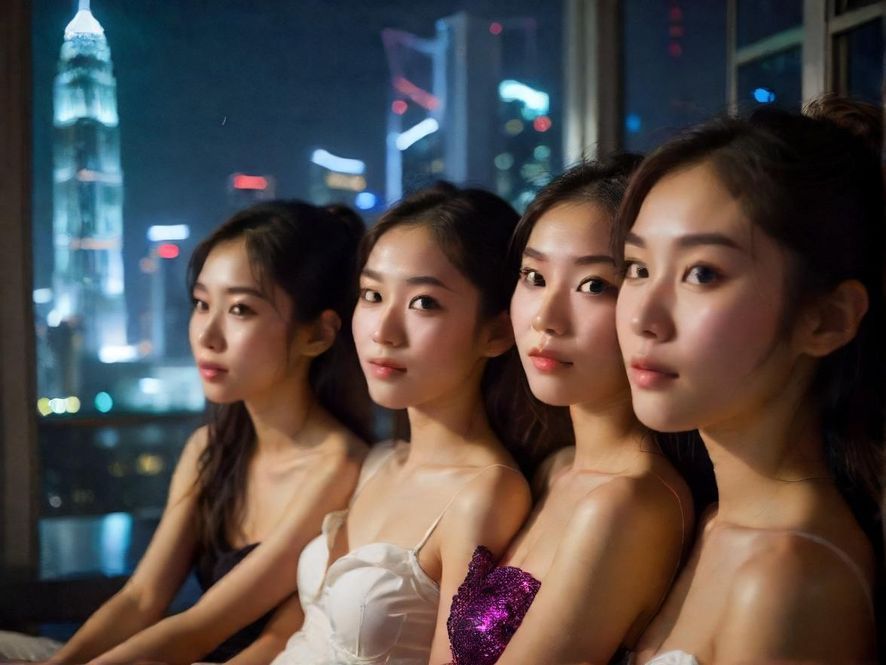 深圳罗湖时光水会196夜晚外景