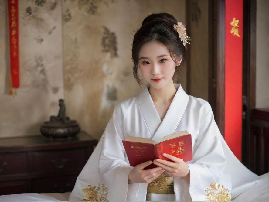 一位亚洲女性在温馨舒适的休闲按摩室中享受放松，暖色调的灯光和柔和的窗帘营造出宁静的氛围，侧影展现出她沉浸其中的状态。